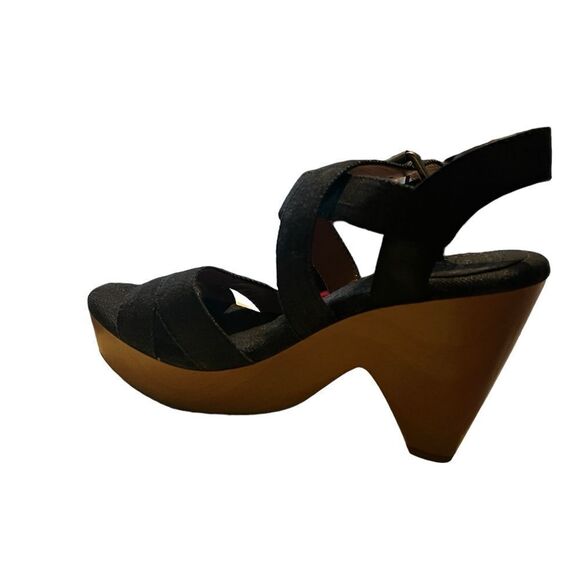 New lucky brand denim platform heels - Picture 3 of 6